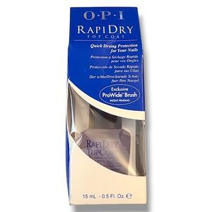 NEW OPI Rapidry Top Coat 0.5 oz 15mL Quick Dry Nail Polish Sealed Boxed USA NOS